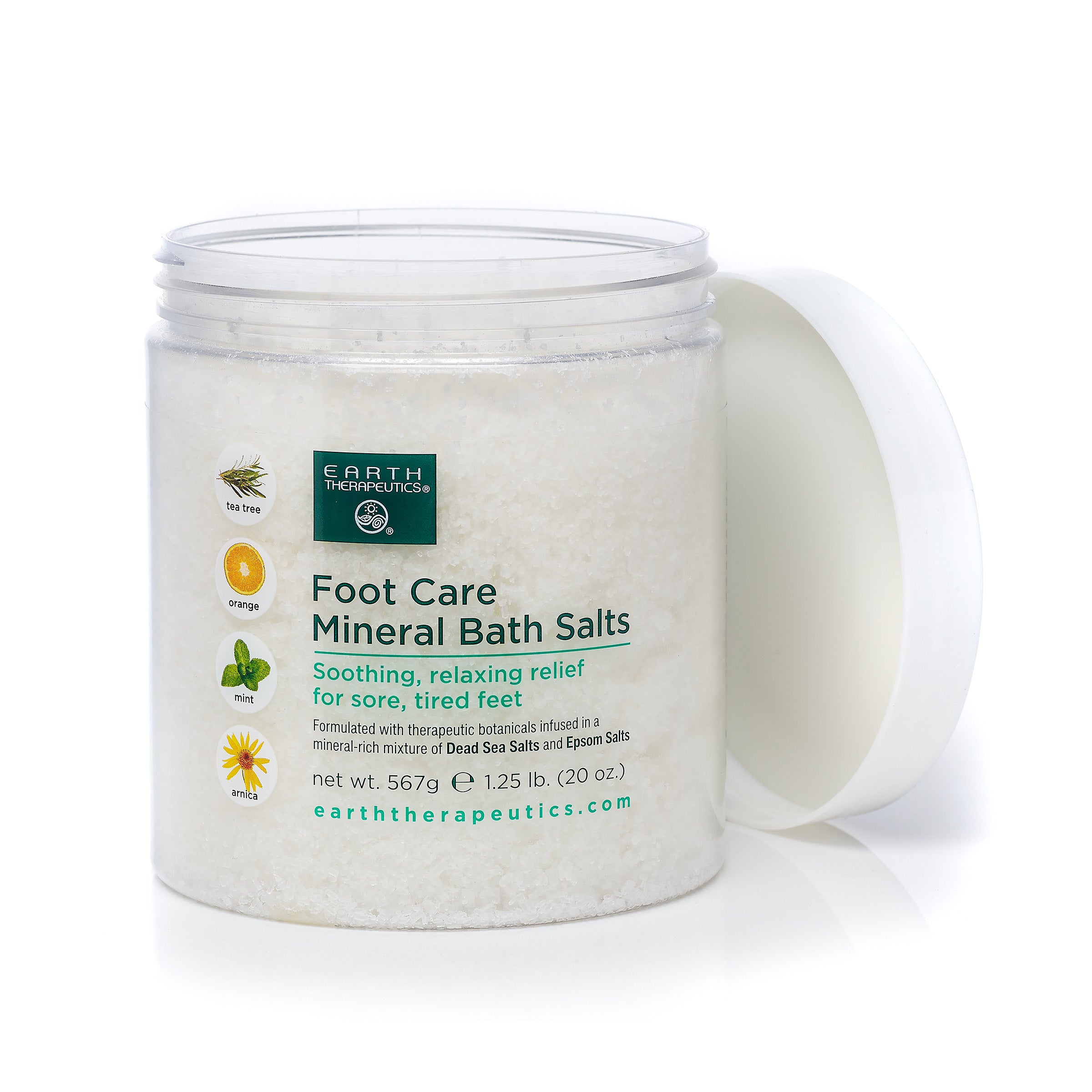 earth-therapeutics-foot-care-mineral-bath-salts-with-arnica-tea-tree-oil-and-dea image 2