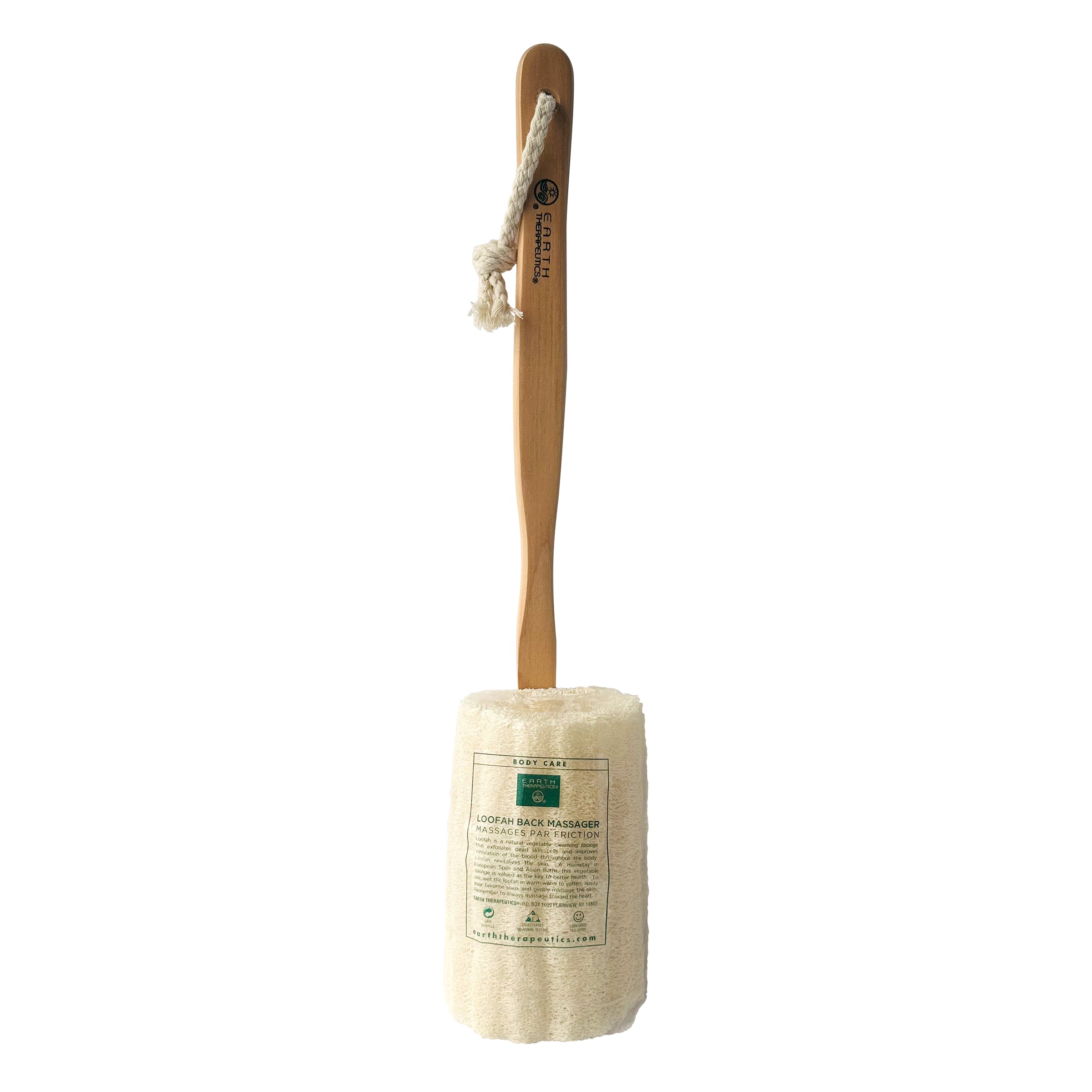 earth-therapeutics-loofah-back-massager-brush-with-wooden-handle-natural-exfolia image 7