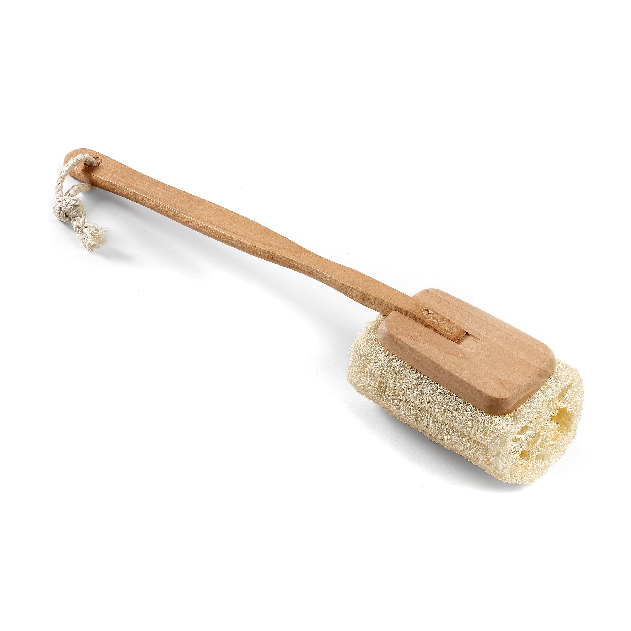 earth-therapeutics-loofah-back-massager-brush-with-wooden-handle-natural-exfolia image 3