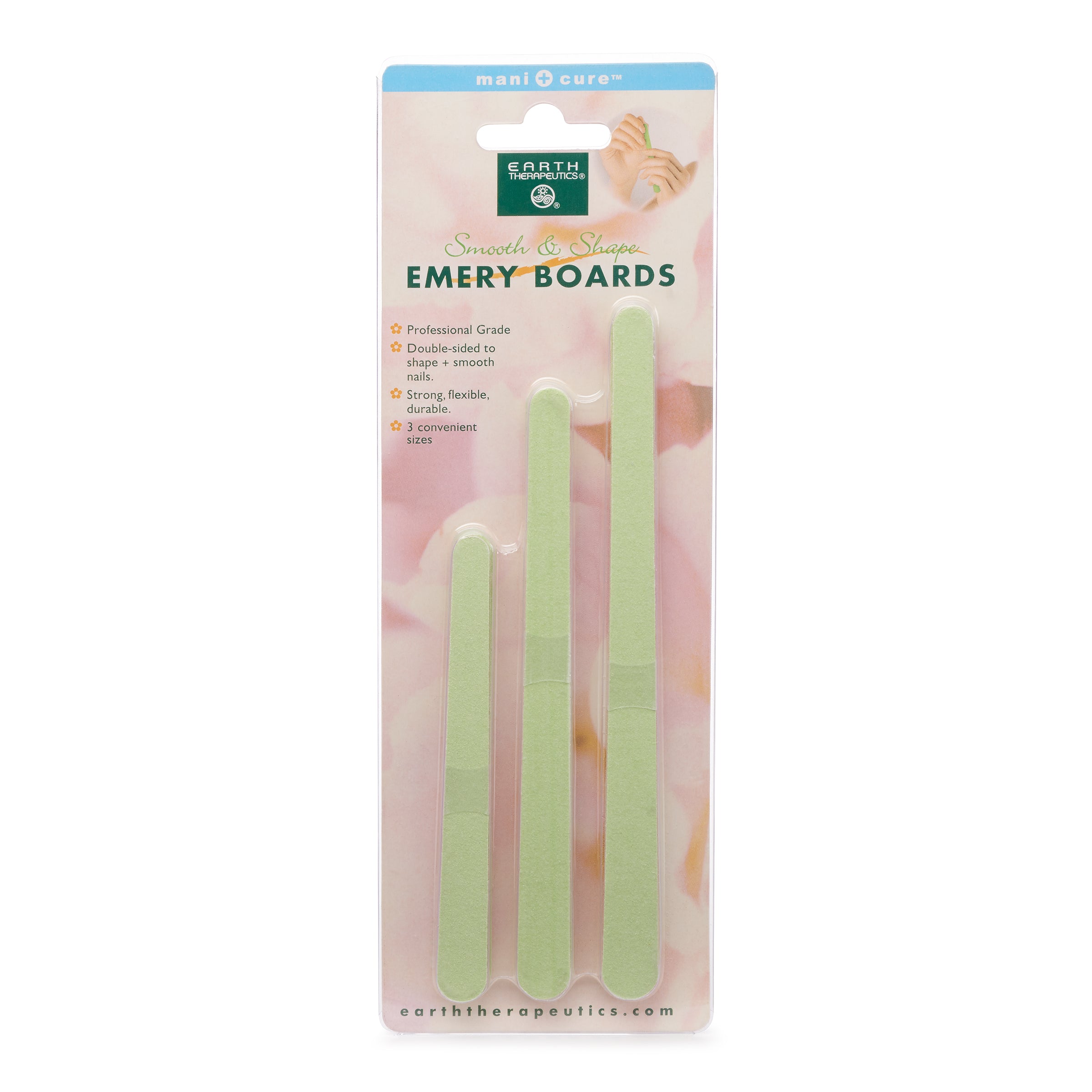 earth-therapeutics-smooth-shape-emery-boards-pack-of-15-3-sizes image 2