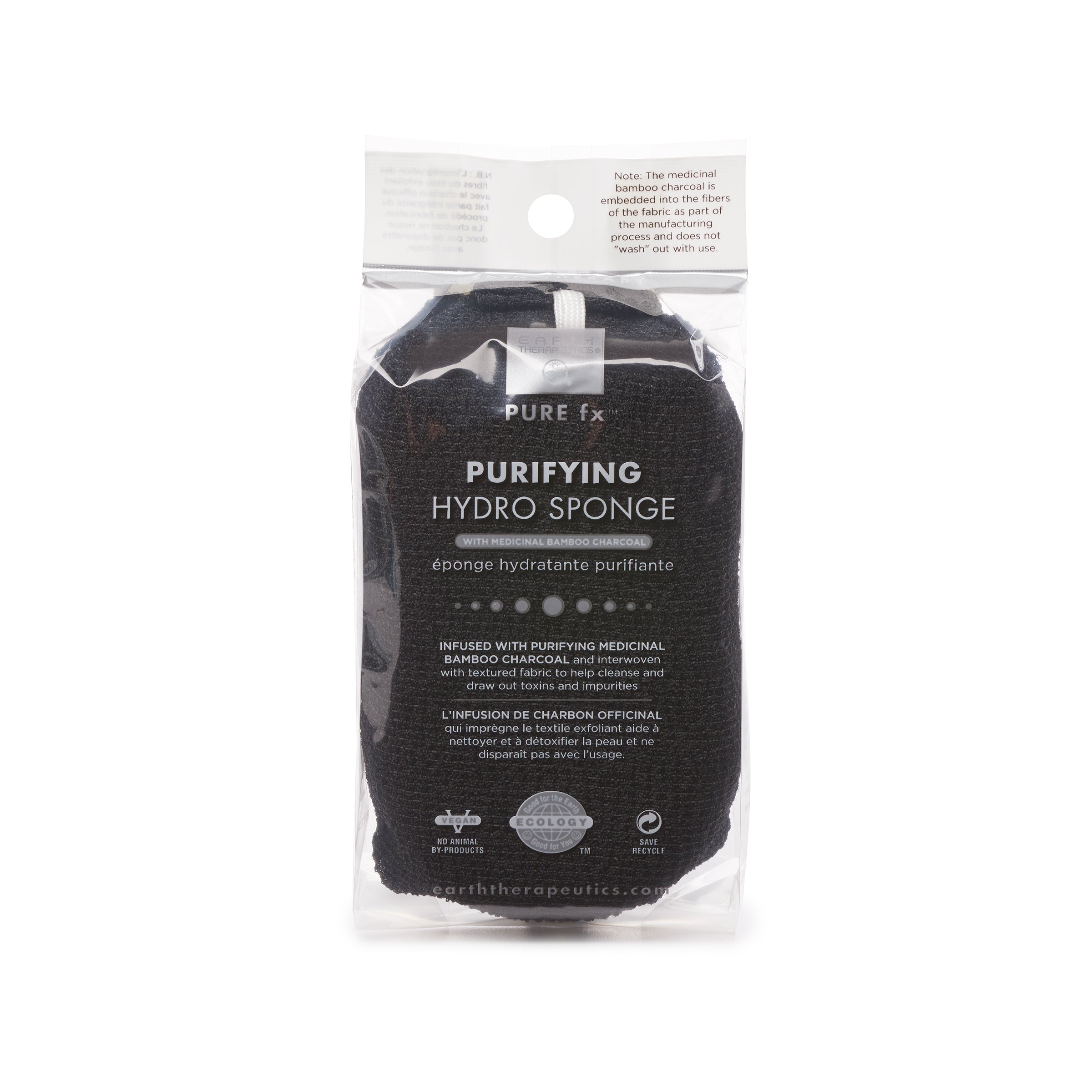 earth-therapeutics-purifying-hydro-sponge-charcoal-infused-exfoliating-body-spon image 2