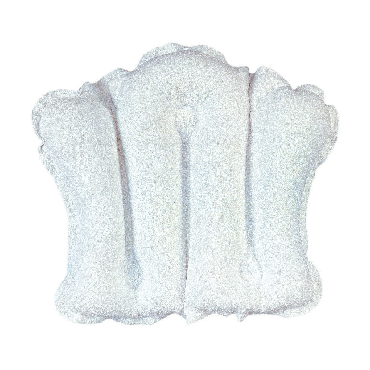 earth-therapeutics-terry-covered-bath-pillow-white-inflatable-suction-cup-anchor image 1