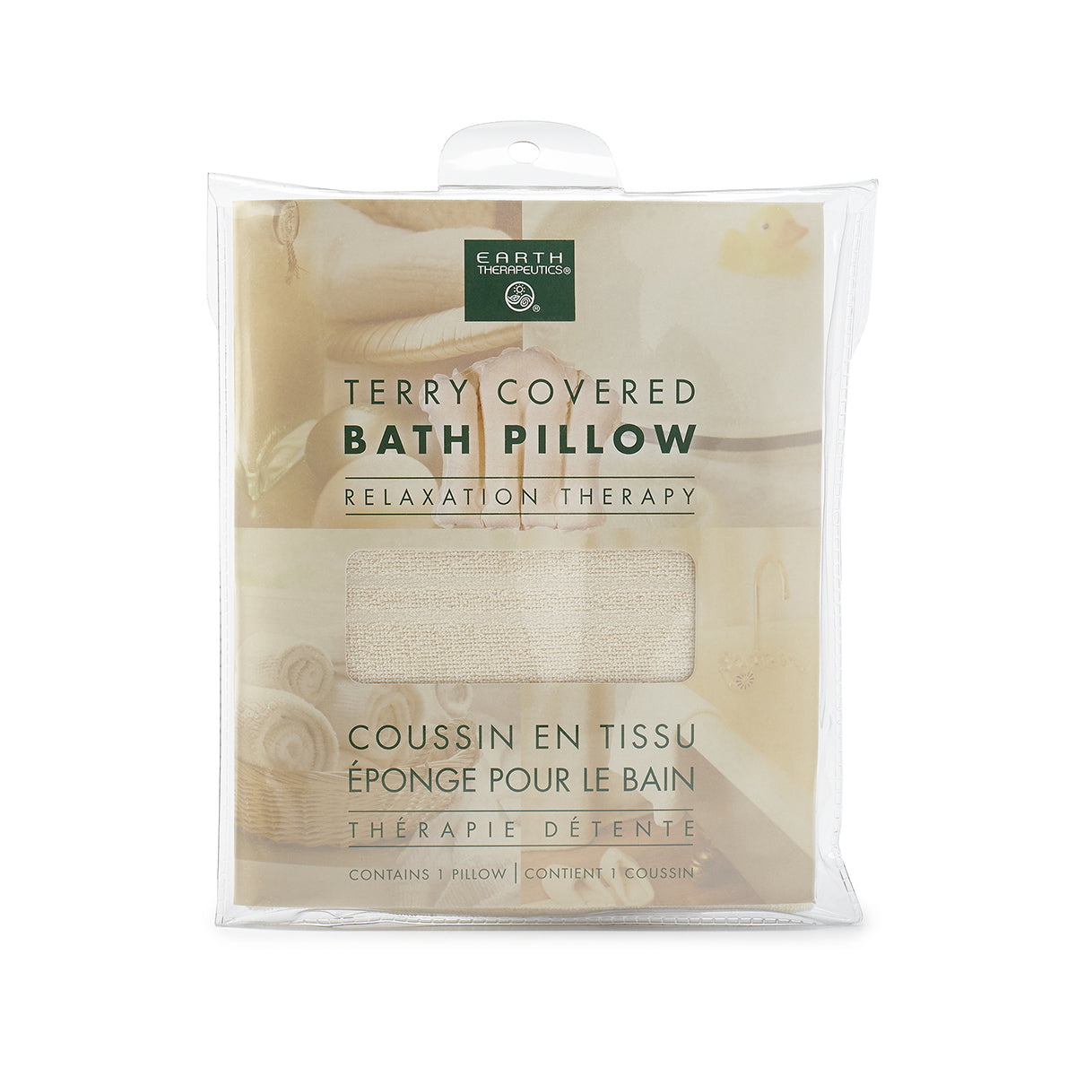earth-therapeutics-terry-covered-bath-pillow-white-inflatable-suction-cup-anchor image 2