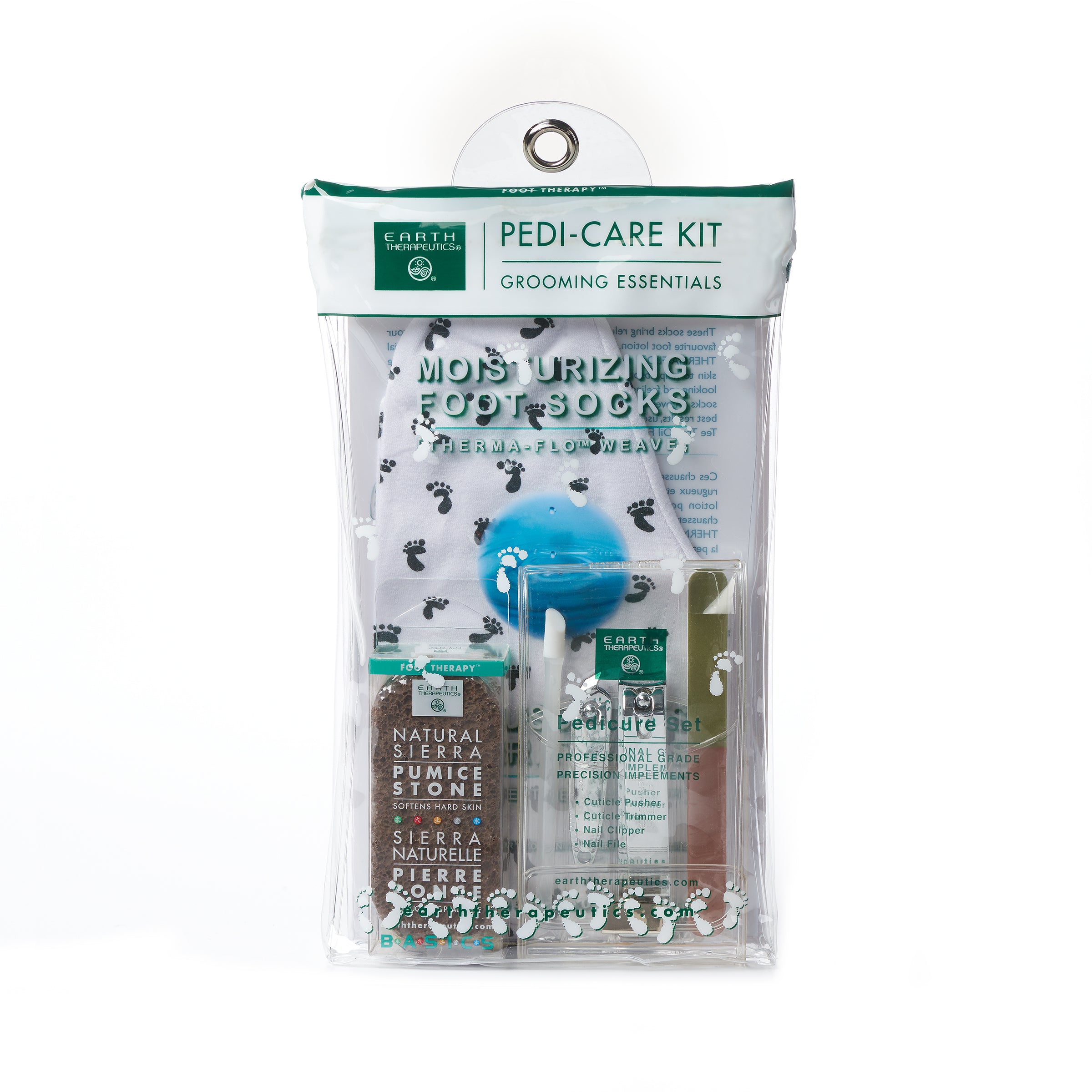 earth-therapeutics-pedi-care-kit-foot-grooming-set-with-moisturizing-socks-pumic image 3