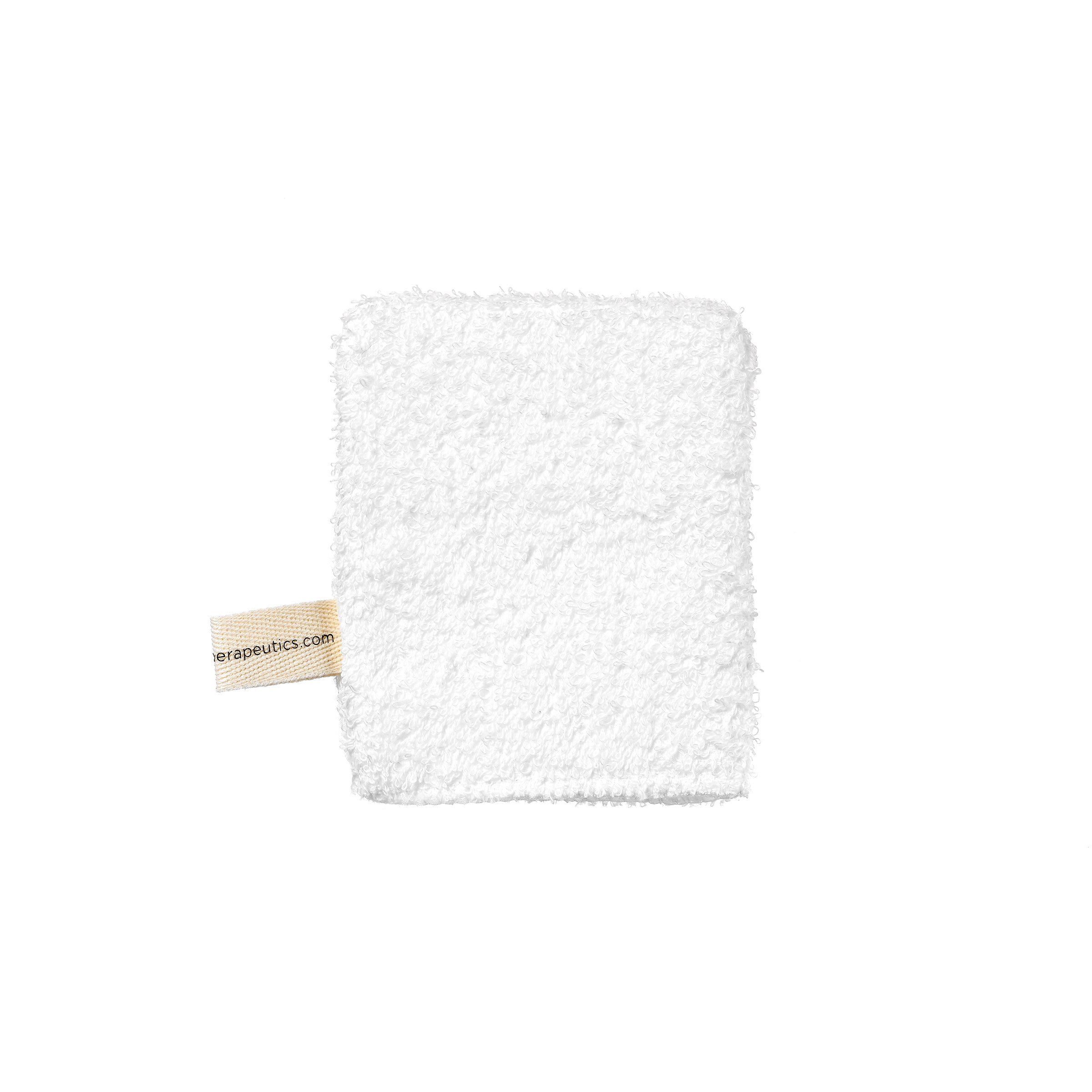 earth-therapeutics-organic-cotton-exfoliating-facial-mitt-white image 3