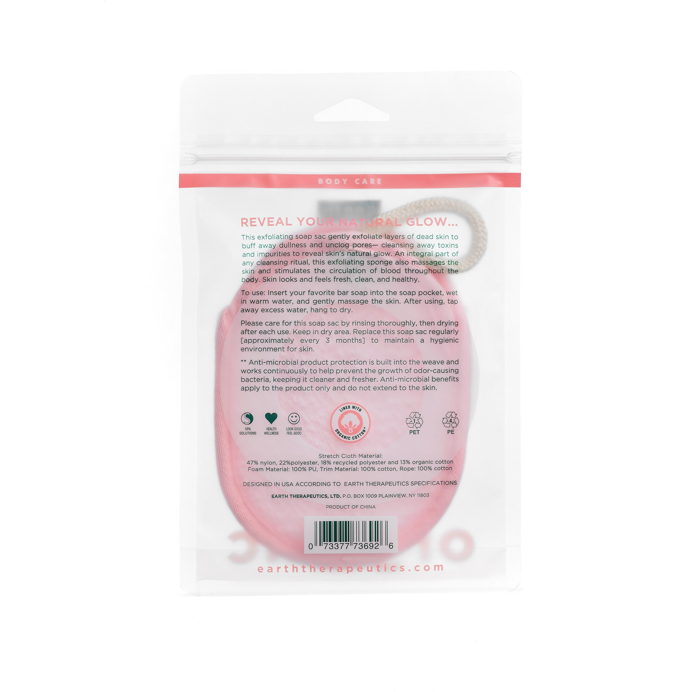earth-therapeutics-organic-cotton-exfoliating-hydro-soap-sac image 4