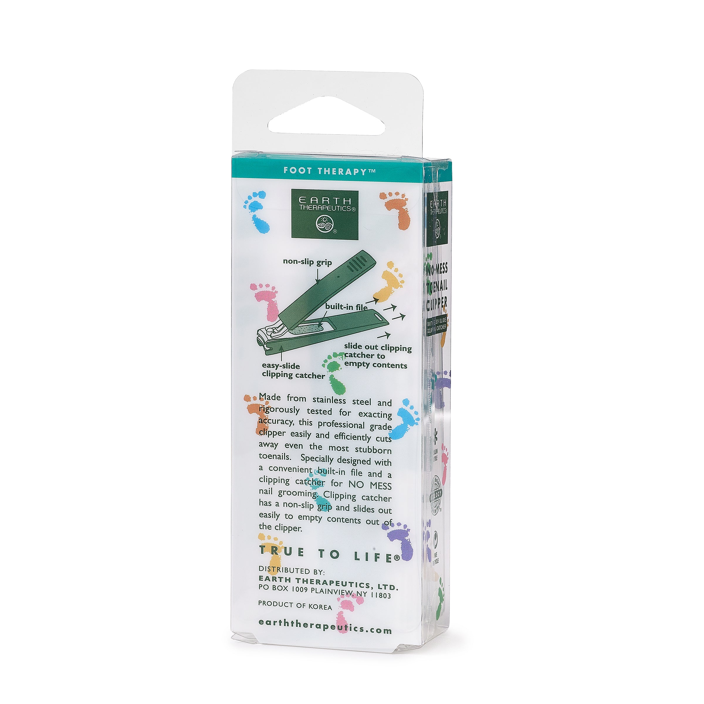 earth-therapeutics-no-mess-toenail-clipper-stainless-steel-with-catcher-and-buil image 4