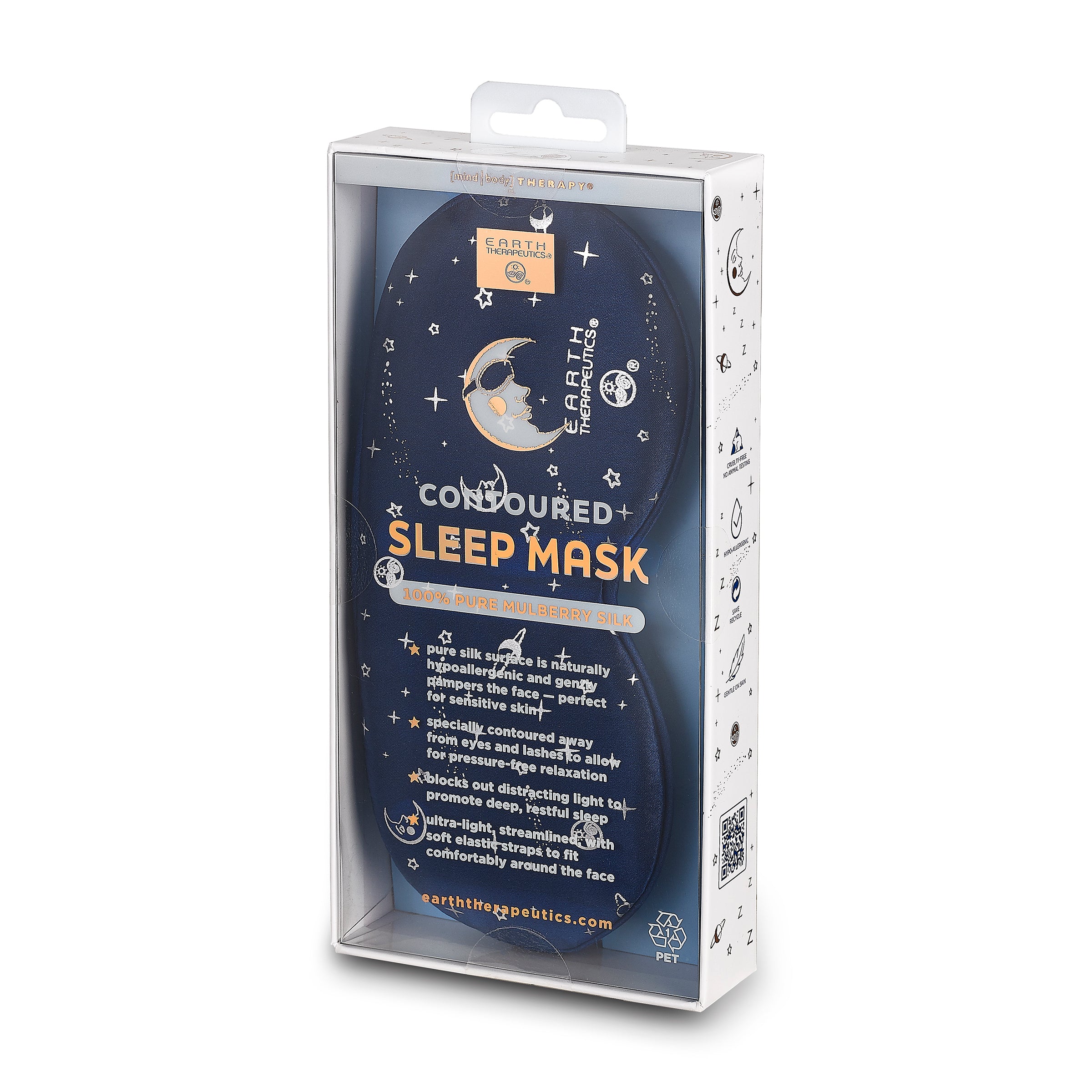 earth-therapeutics-contoured-beauty-sleep-mask-100-mulberry-silk-lash-protecting image 4
