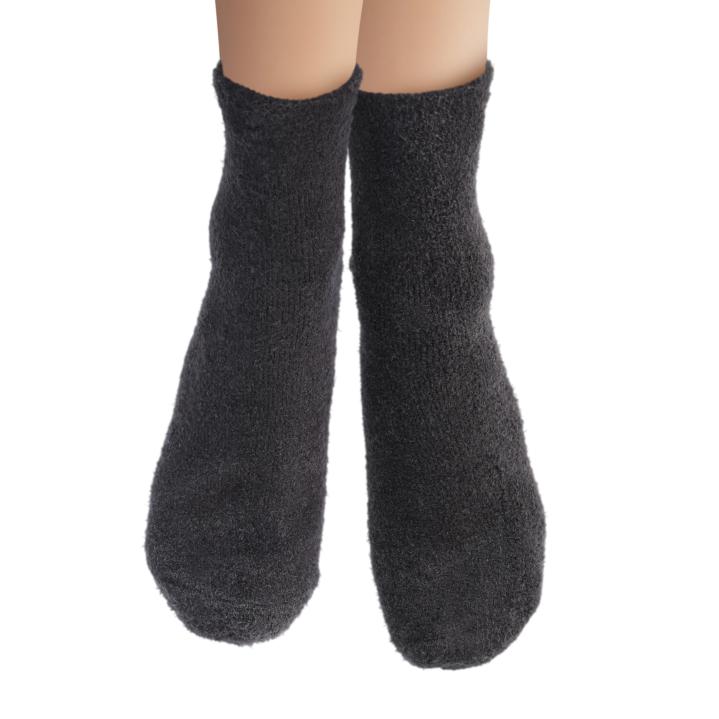 earth-therapeutics-aloe-socks-2-pack-grey-black-moisturizing-with-aloe-vera-vita image 6