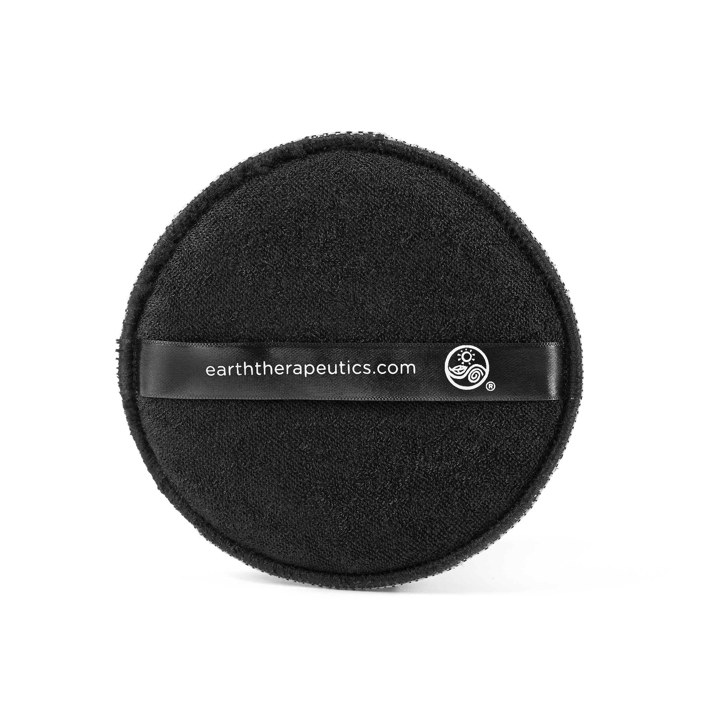 earth-therapeutics-charcoal-exfoliating-sponge-round-bamboo-charcoal-infused-bod image 3
