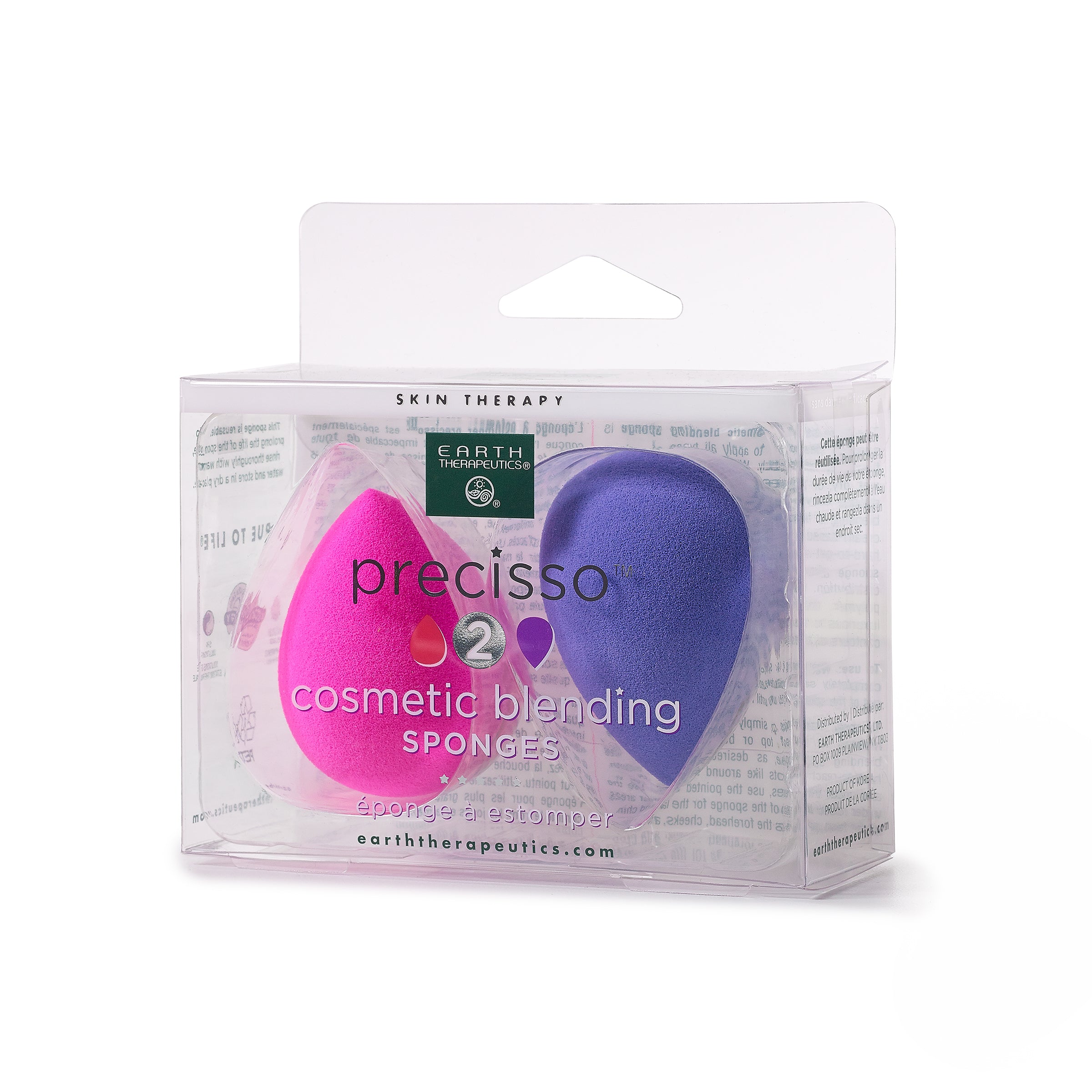 earth-therapeutics-precisso-cosmetic-blenders-2-pack-latex-free-makeup-sponges-f image 2