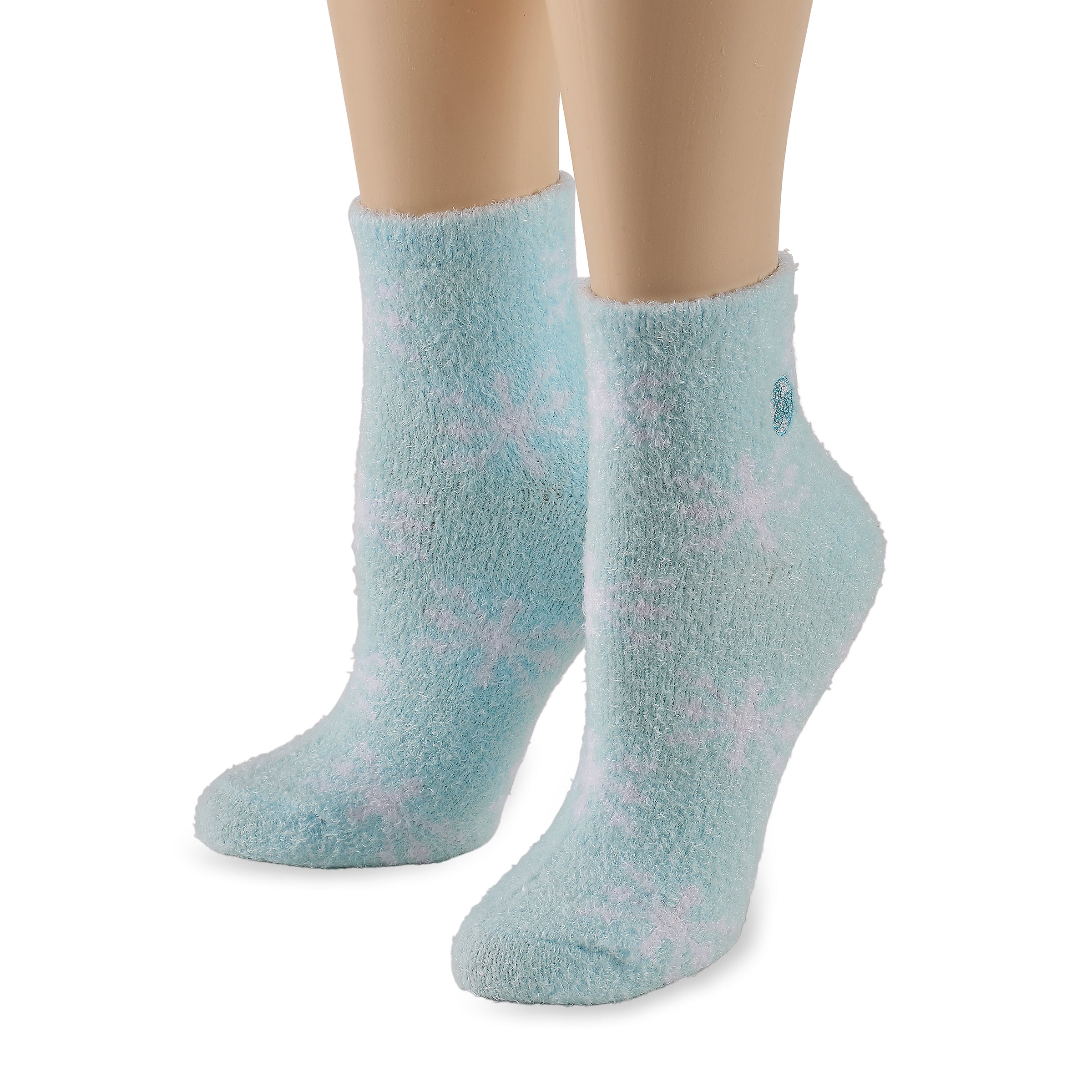 earth-therapeutics-aloe-moisture-socks-2-pack-snowflake image 6