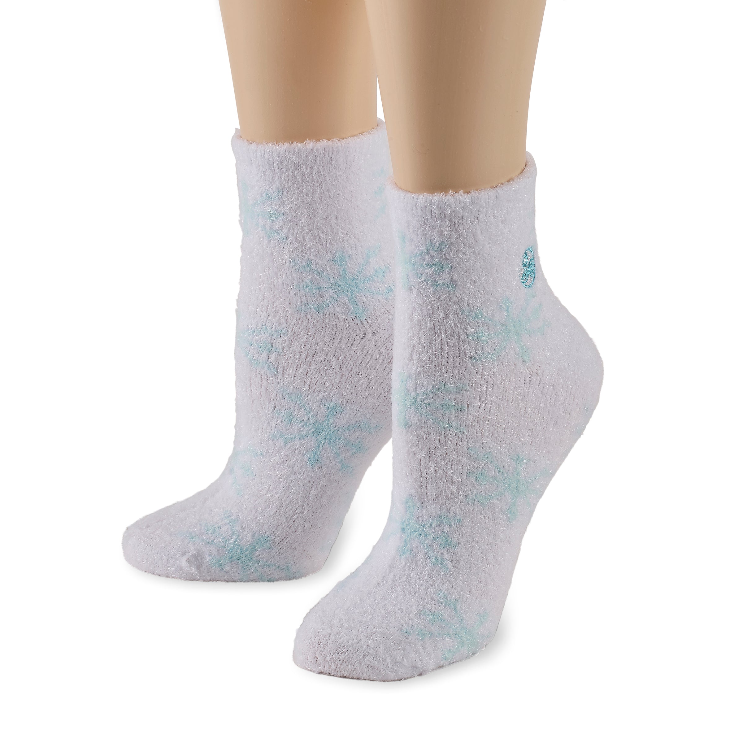 earth-therapeutics-aloe-moisture-socks-2-pack-snowflake image 7