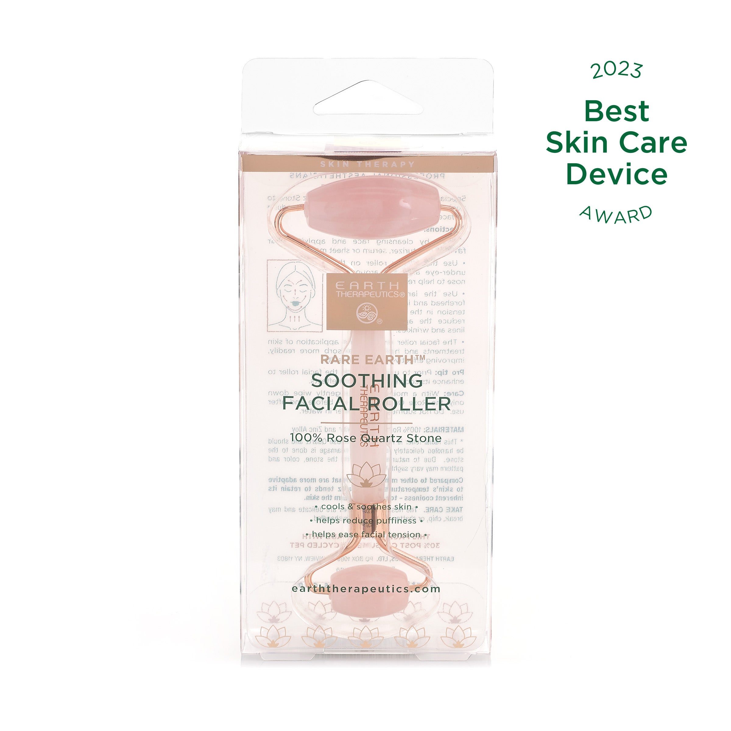 earth-therapeutics-rose-quartz-soothing-facial-roller-award-winner image 2