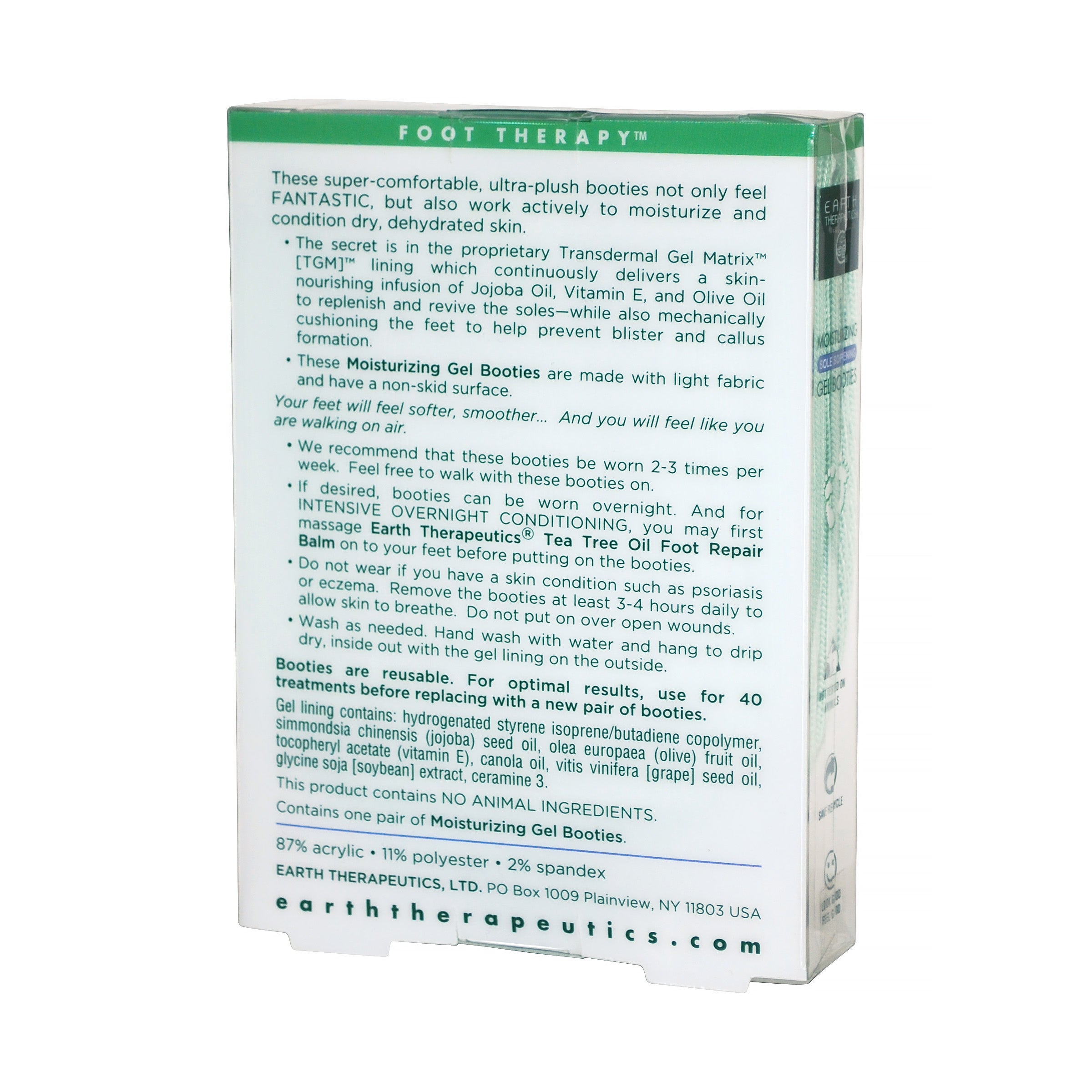 earth-therapeutics-moisturizing-gel-booties-with-aloe-vera-jojoba-oil-vitamin-e image 3