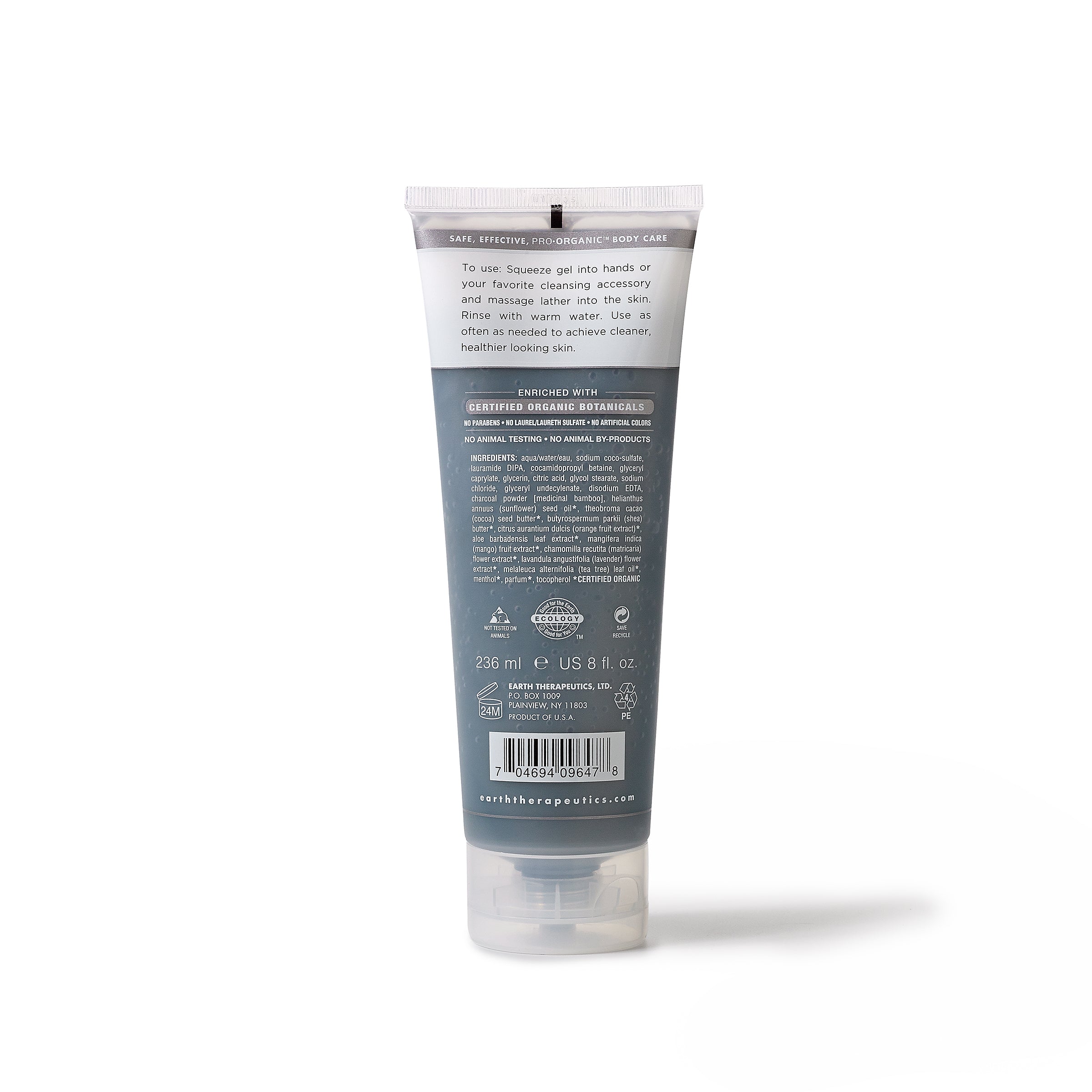 earth-therapeutics-charcoal-purifying-body-wash-detoxifying-gel-with-bamboo-char image 2