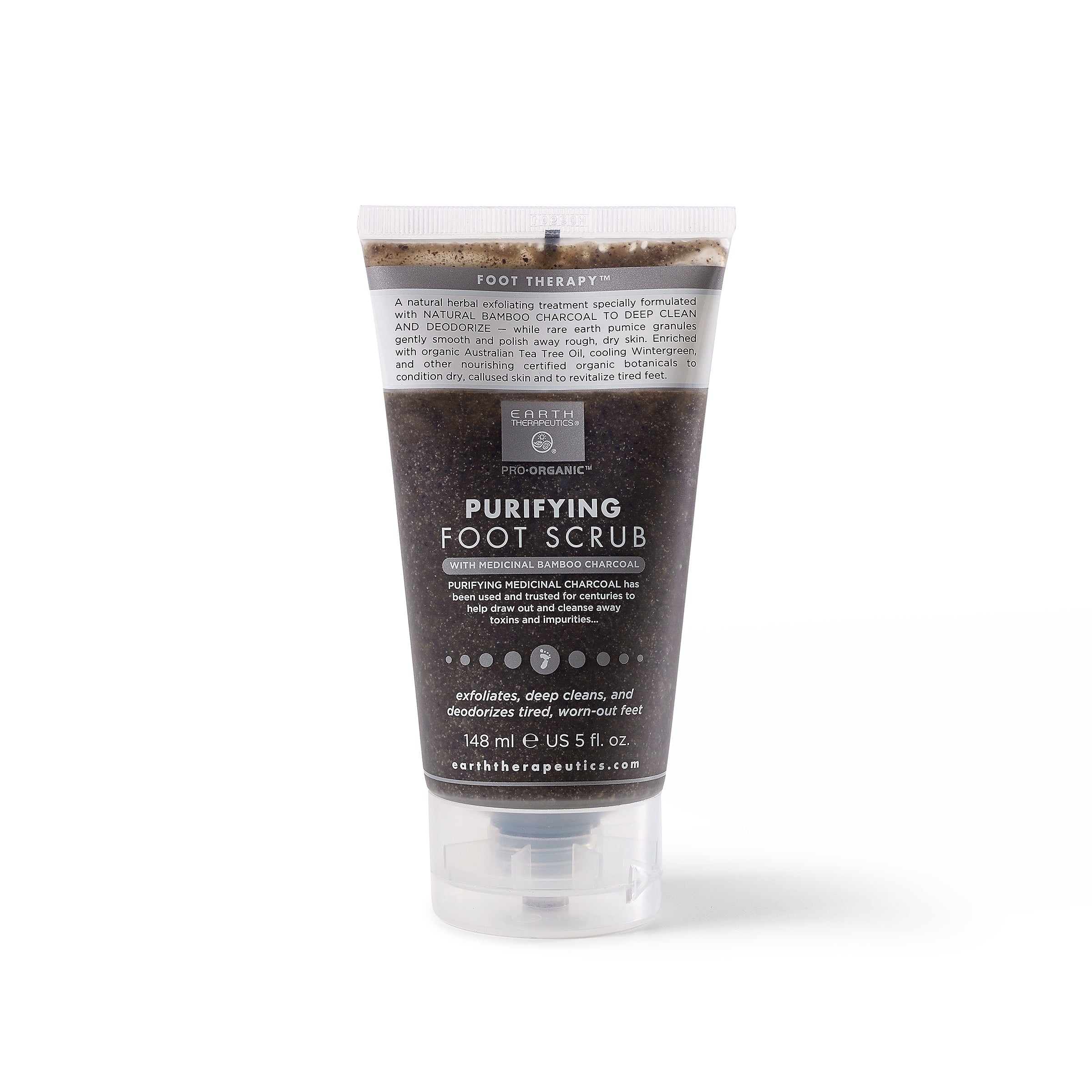 earth-therapeutics-charcoal-purifying-foot-scrub image 1