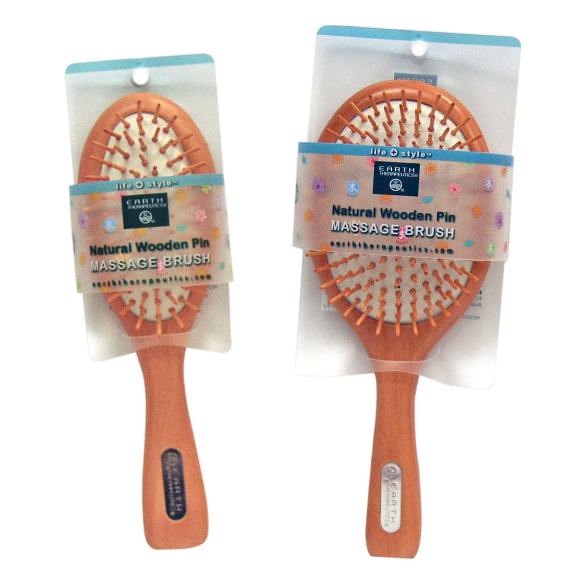 earth-therapeutics-natural-wooden-pin-massage-brush-for-scalp-and-hair image 1