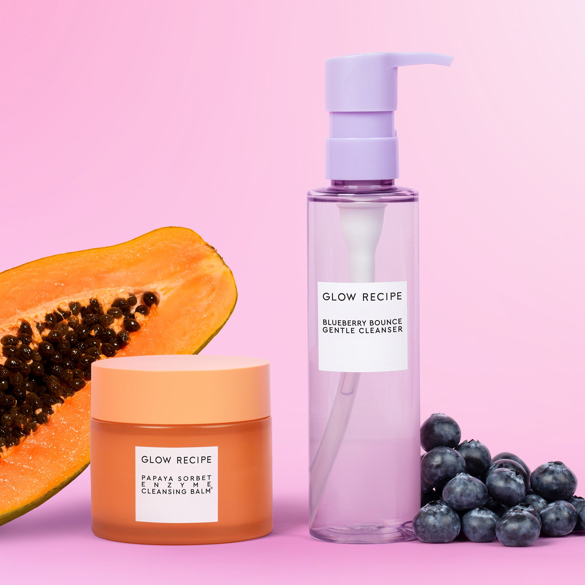 glow-recipe-clarifying-double-cleanse-duo-papaya-cleansing-balm-blueberry-bounce image 1