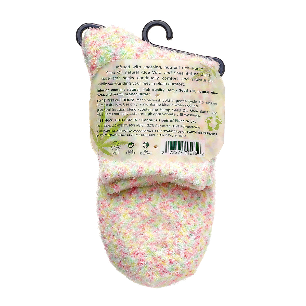 earth-therapeutics-hemp-seed-oil-plush-socks-moisturizing-infused-with-hemp-seed image 3