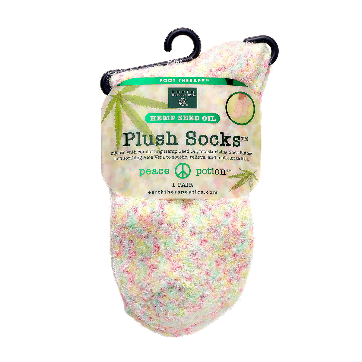 earth-therapeutics-hemp-seed-oil-plush-socks-moisturizing-infused-with-hemp-seed image 2