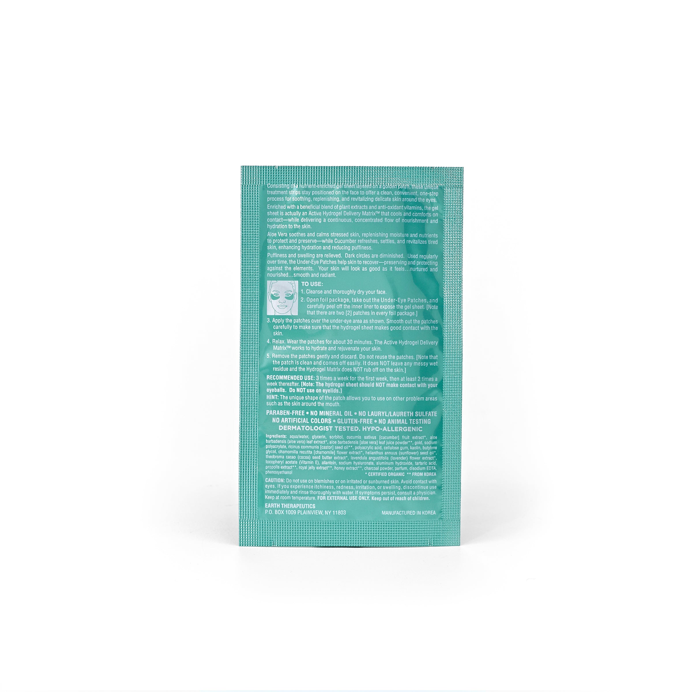 earth-therapeutics-recovery-gold-hydrogel-under-eye-patch-aloe-vera-cucumber image 6