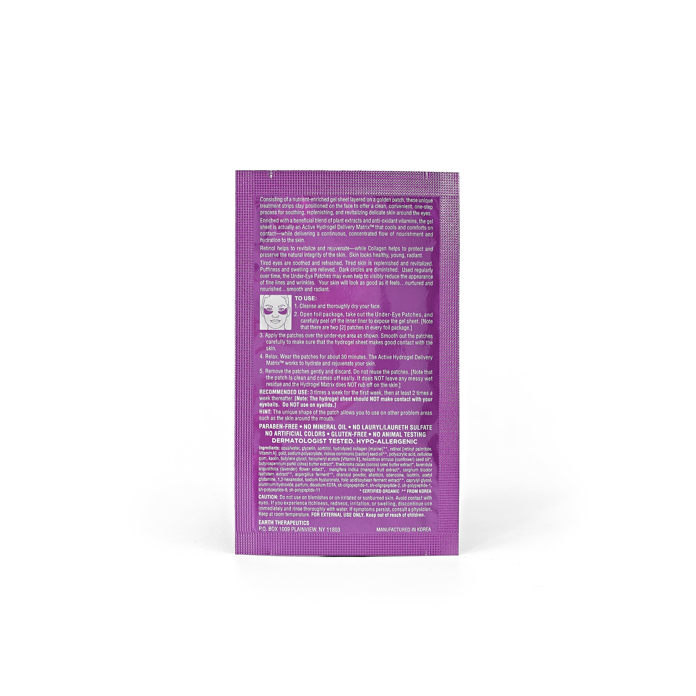 earth-therapeutics-recovery-gold-hydrogel-under-eye-patch-retinol-collagen image 6