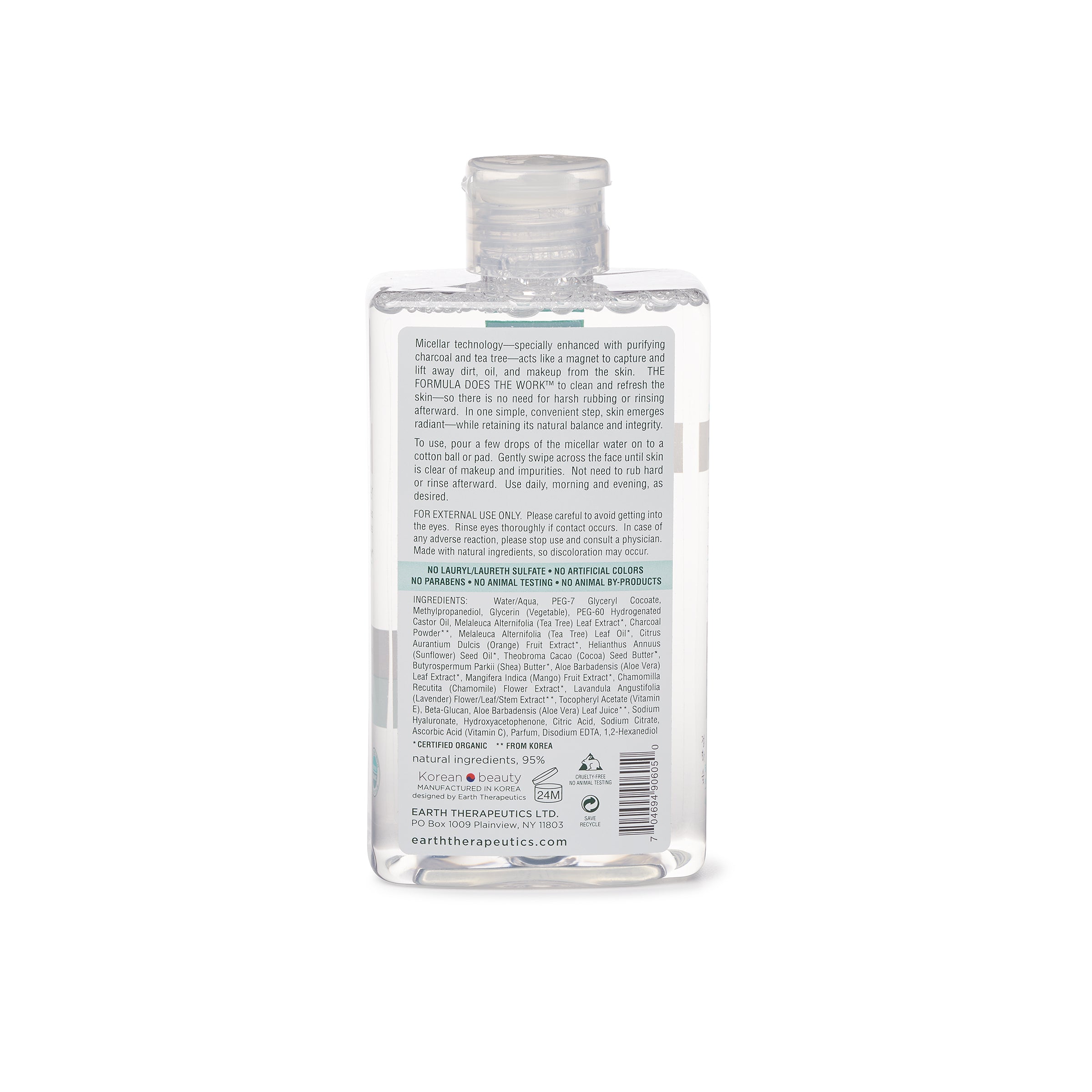 earth-therapeutics-micellar-cleansing-water-with-charcoal-and-tea-tree image 2