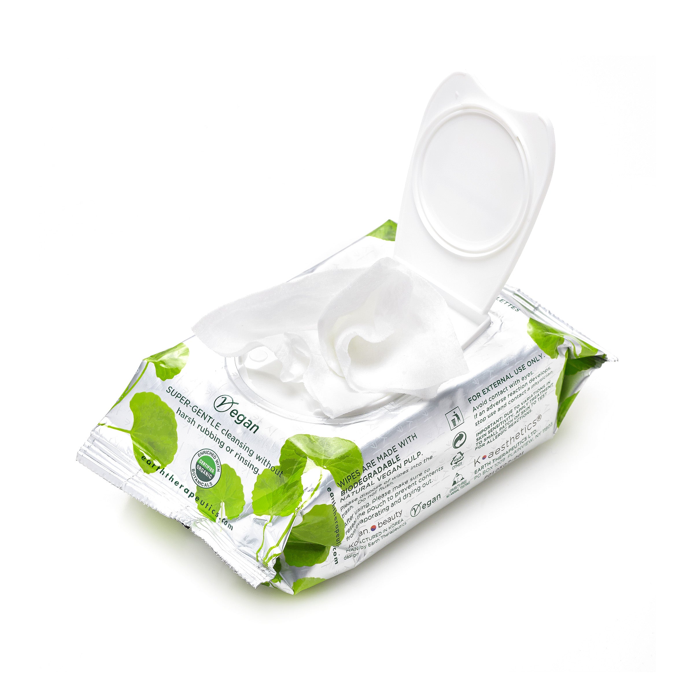 earth-therapeutics-micellar-cleansing-facial-wipes-with-cica-biodegradable image 2