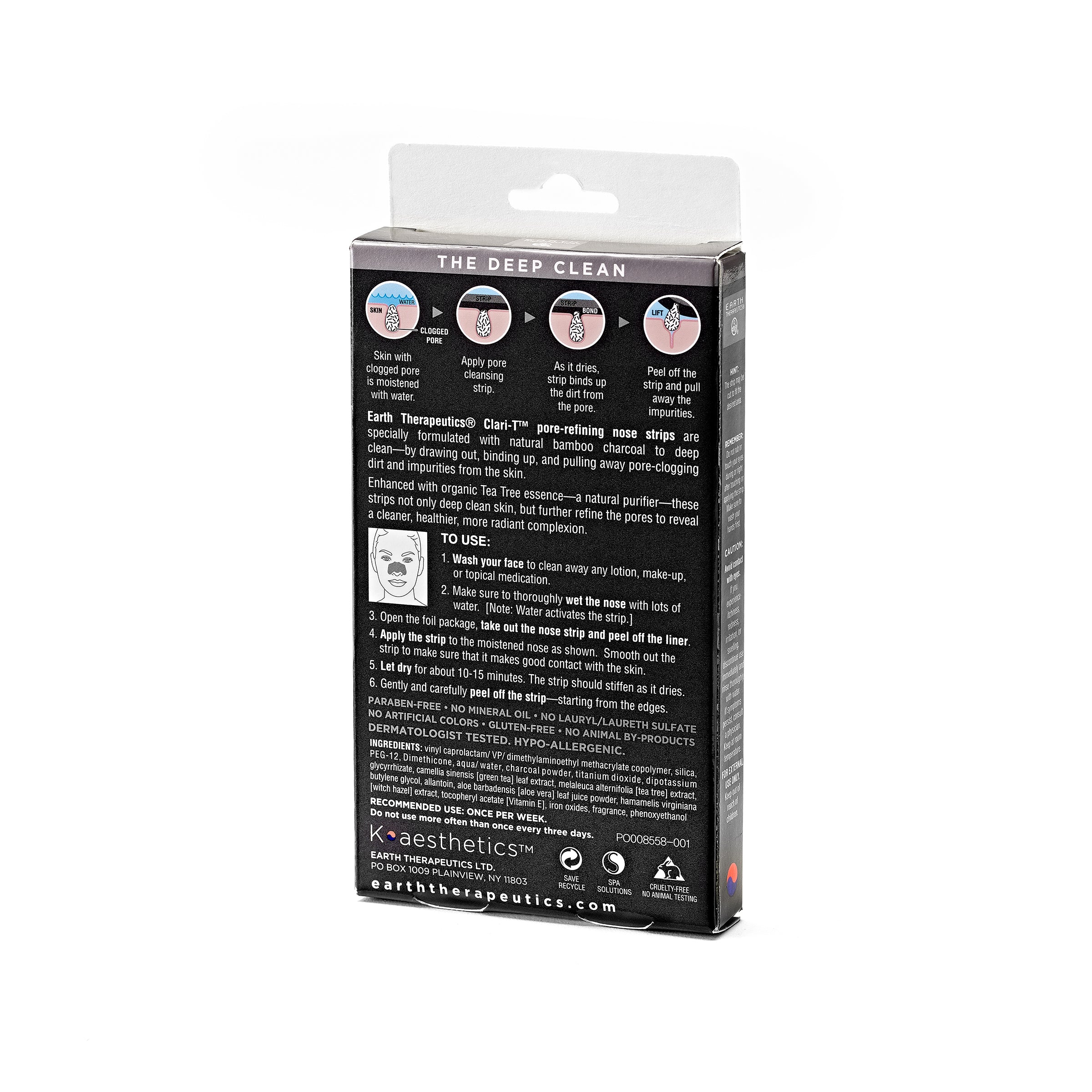 earth-therapeutics-charcoal-nose-strips-6-pack-clarifying-tea-tree-bamboo-charco image 3
