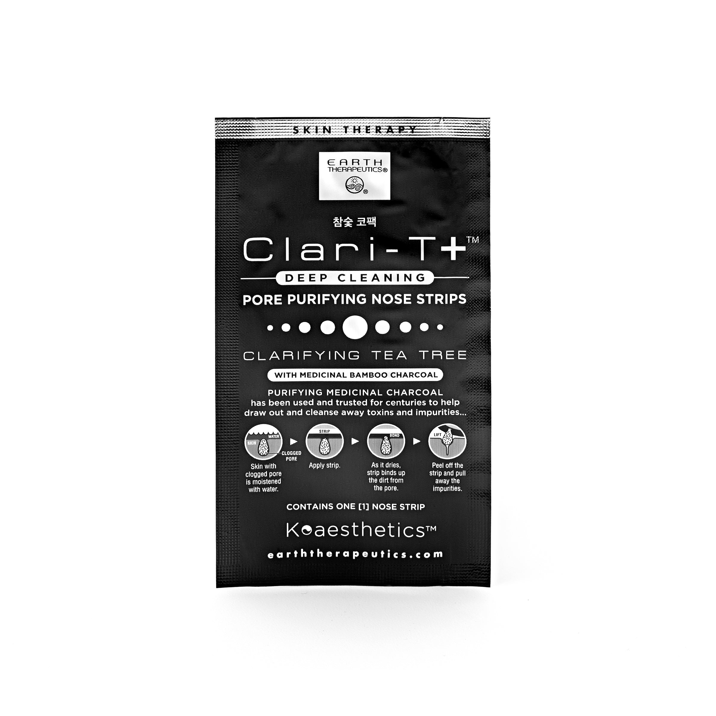 earth-therapeutics-charcoal-nose-strips-6-pack-clarifying-tea-tree-bamboo-charco image 2