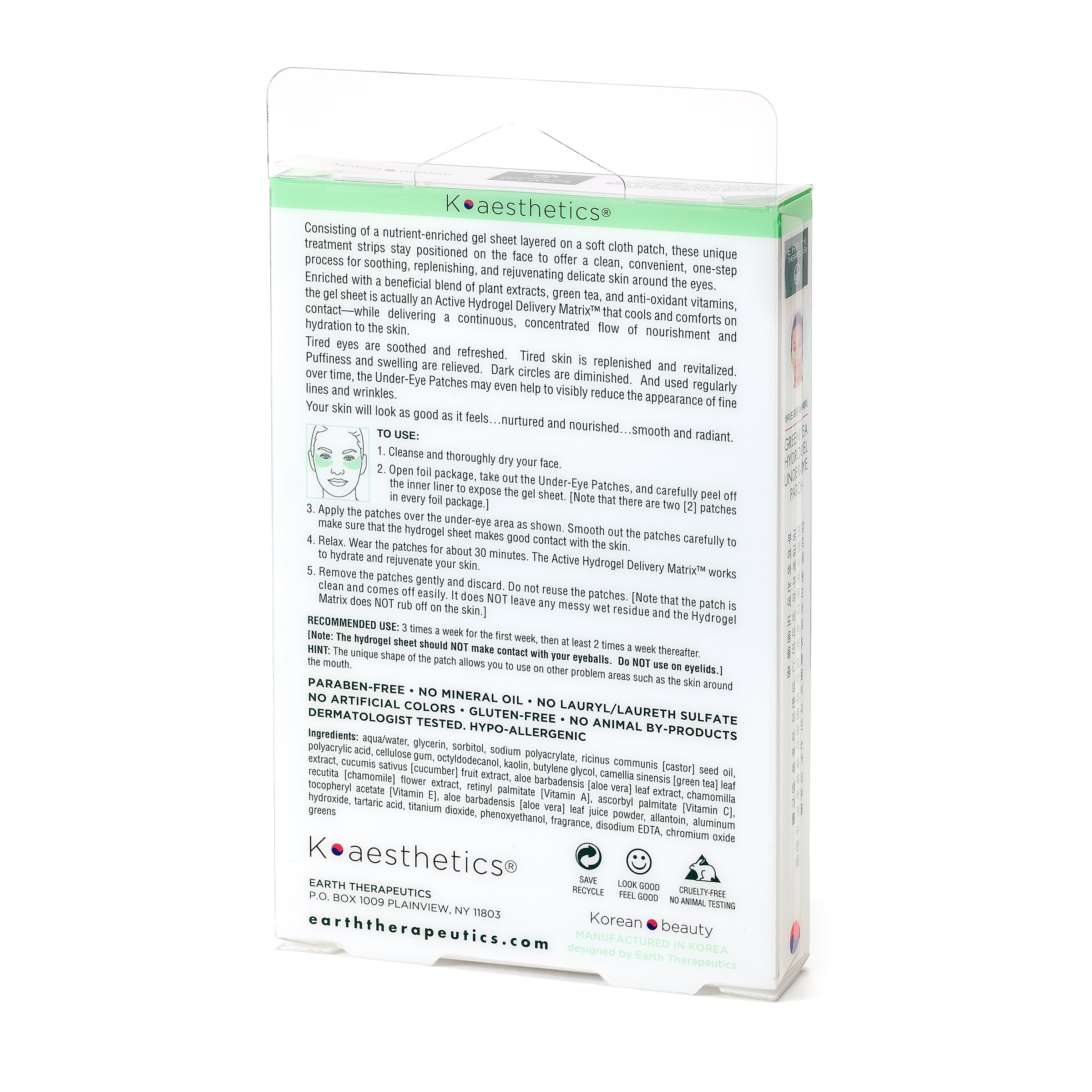 earth-therapeutics-green-tea-hydrogel-under-eye-patches-5-pairs-de-puffing-and-f image 6