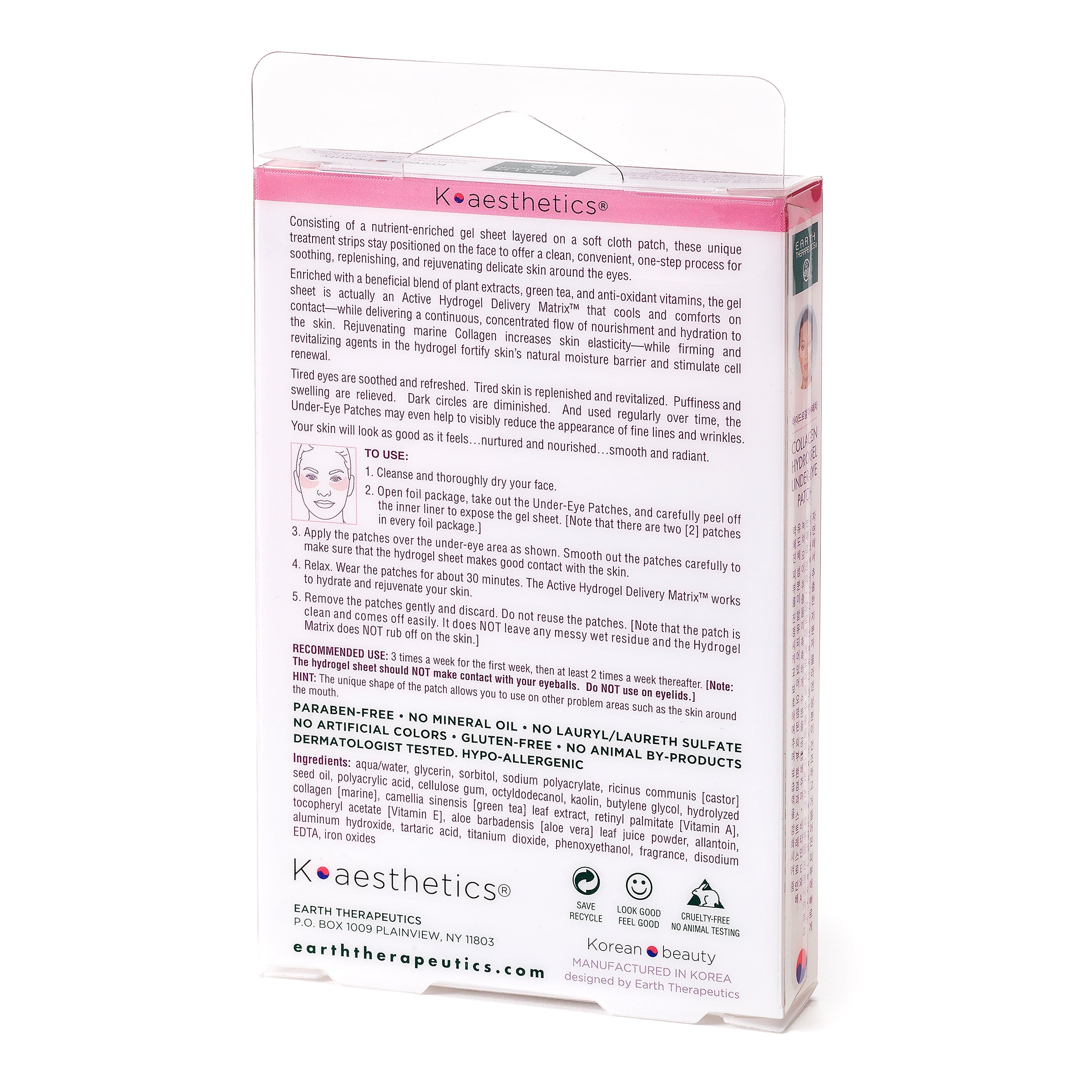 earth-therapeutics-collagen-hydrogel-under-eye-patches-5-pairs-de-puff-firm-for- image 4